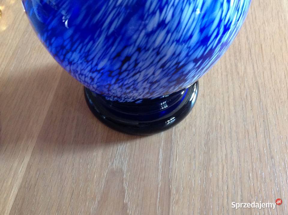 Stary Wazon Szklany Kobaltowy Murano z Białym lubuskie Nowa Sól sprzedam