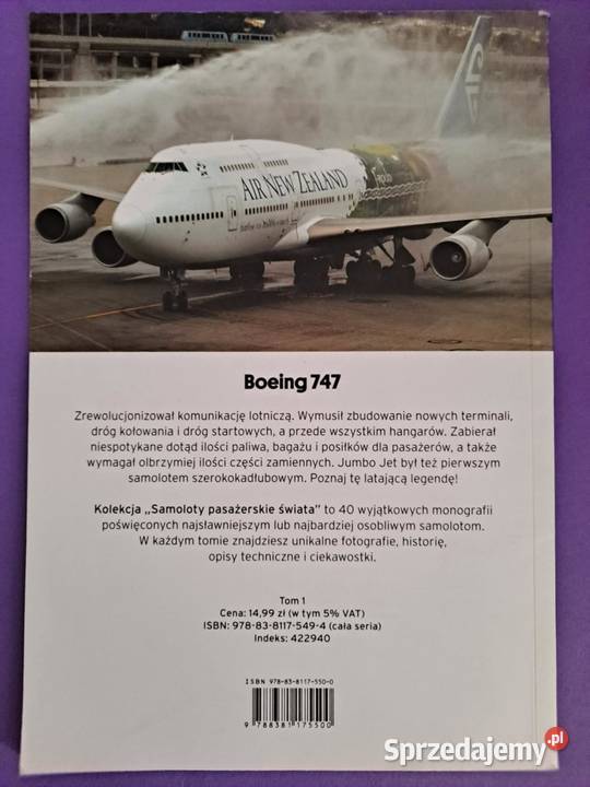 Samoloty pasażerskie świata Tom 1 Boeing 747 hobby, kolekcjonerstwo Kraków