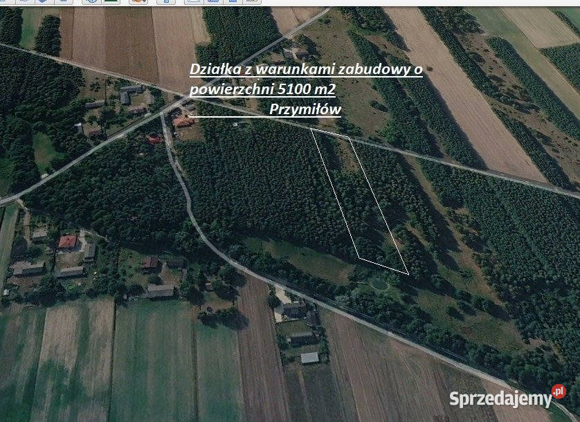 Do sprzedaży grunt 5100m2 Przymiłów 39zł/m2 łódzkie