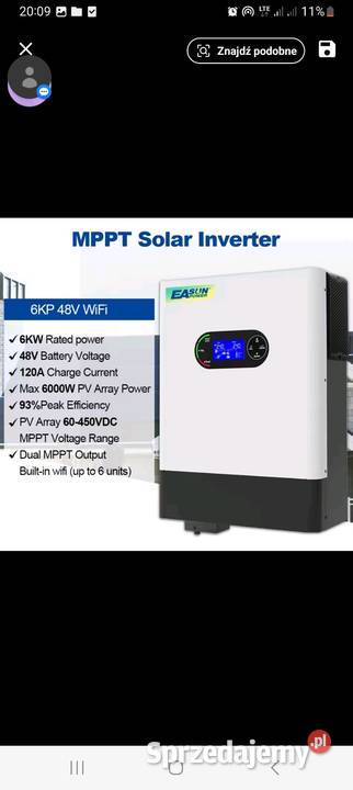 Falownikinwerter Easun 6kw48v Nowy Białystok sprzedam