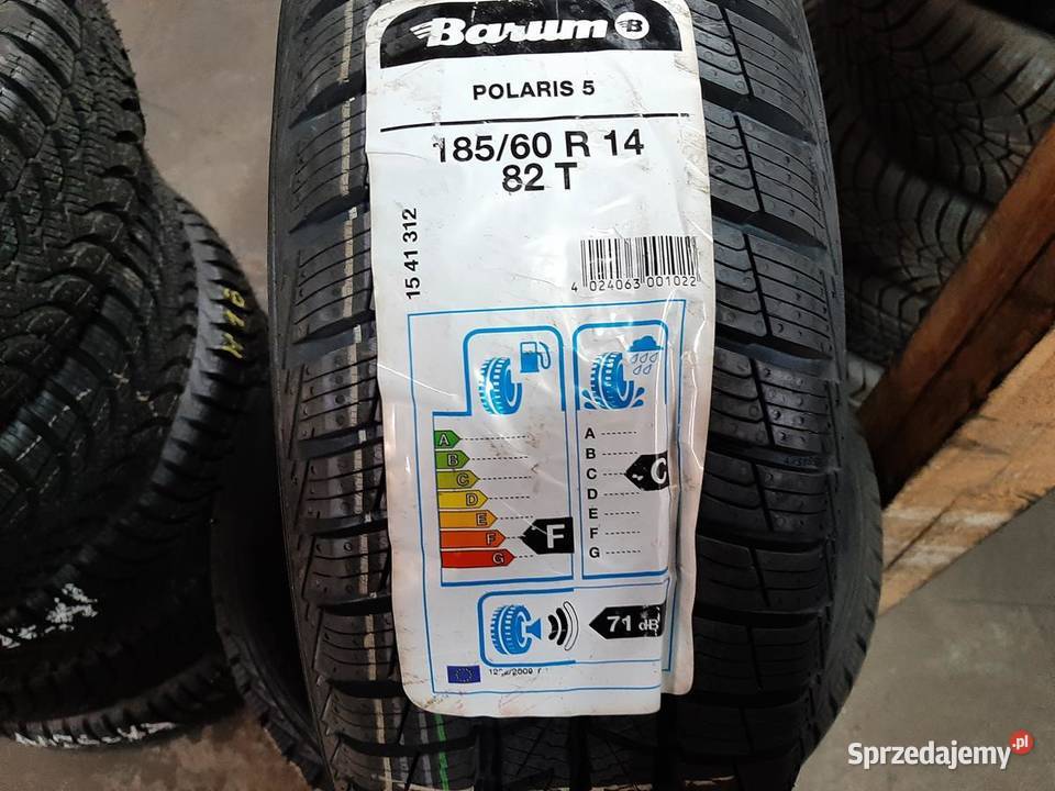 4x Opona nieużywana zimowa 18560R14 BARUM 189 T do 190 km/h Zaścianki sprzedam