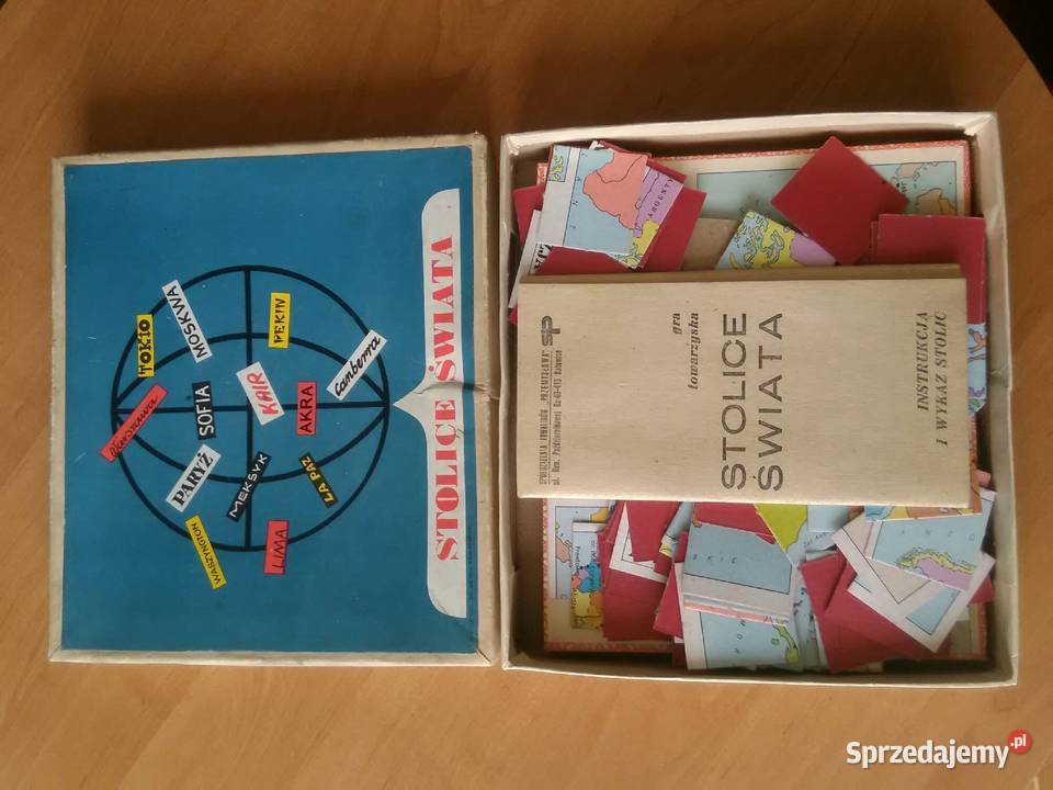 Gra planszowa Stolice Świata PRL planszowe Piekary Śląskie