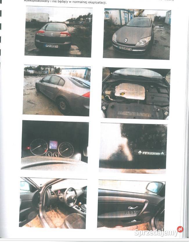 Syndyk sprzeda samochód Renault Laguna Poznań