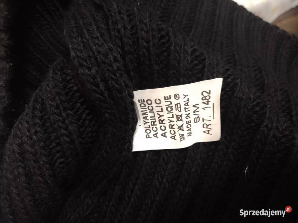 3638 SM Długa sukienka dzianinowa z golfem z bez rękawa małopolskie Kraków