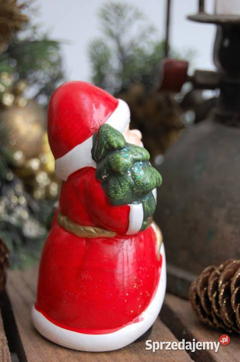 Mikołaj ceramiczny malowany figurka 10 Lublin