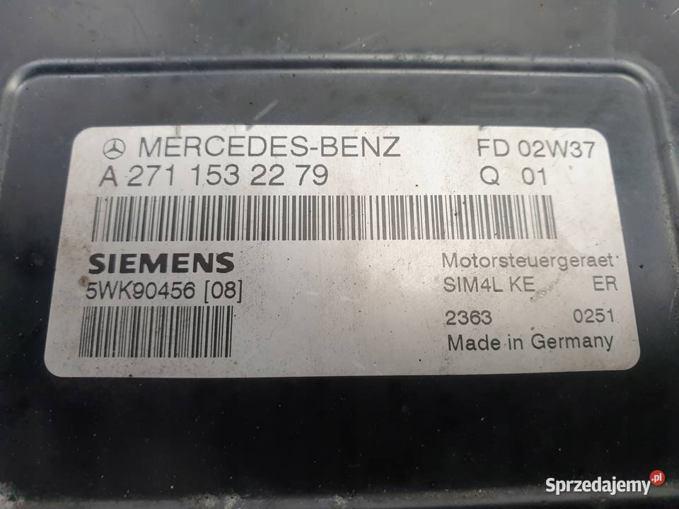 Mercedes W203 18 K STEROWNIK SILNIKA komputer Janów