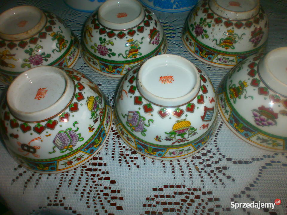 Chińskie miseczki porcelana 8 sz lubuskie Zielona Góra