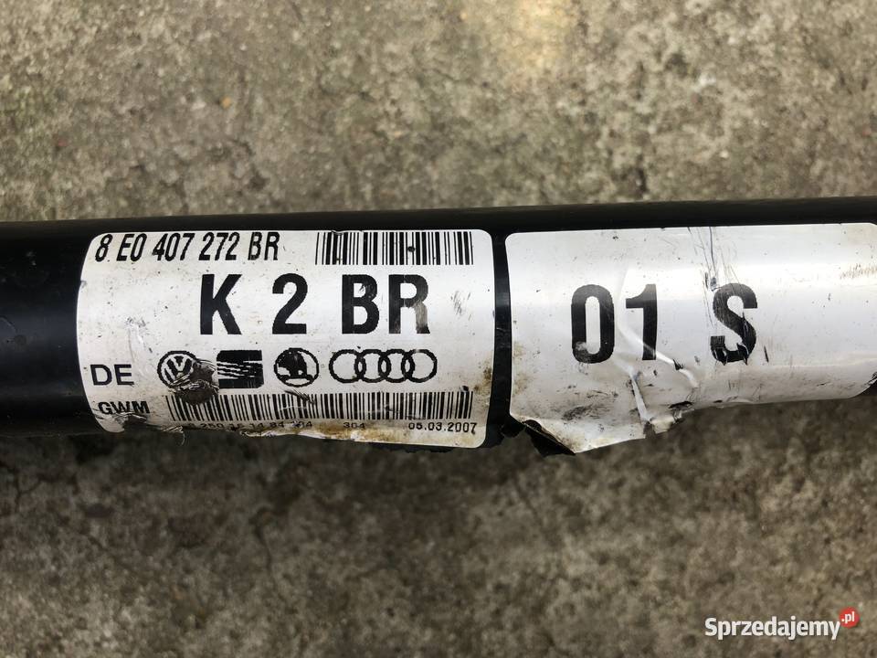 Audi A4 B7 27tdi półosie automat 8e0407272br Otwock