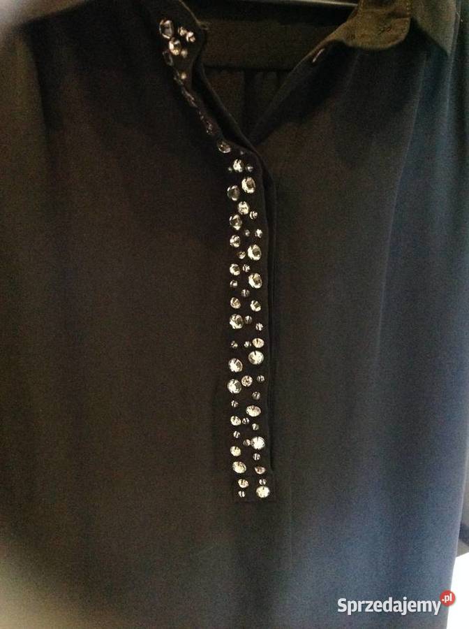 Czarna Bluzka Damska Mgiełka HM MAMA r S j nowa Nowa Sól