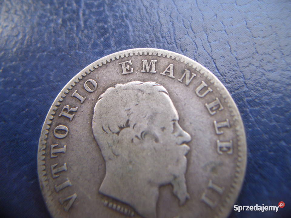Stare monety 1 lir 1867 Włochy srebro sprzedam
