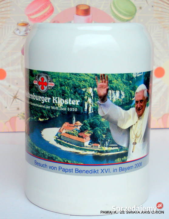 Kufel Porcelanowy Papież Benedykt Browar dolnośląskie Wrocław