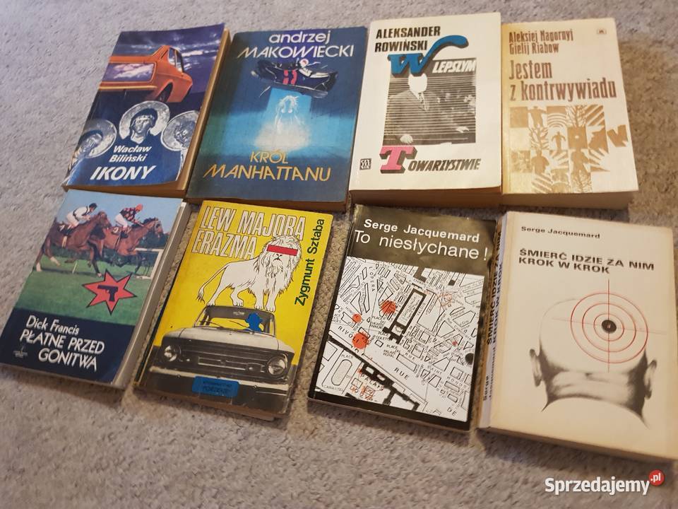 Kryminały z 2 połowy XX wieku 40 sztuk zestaw