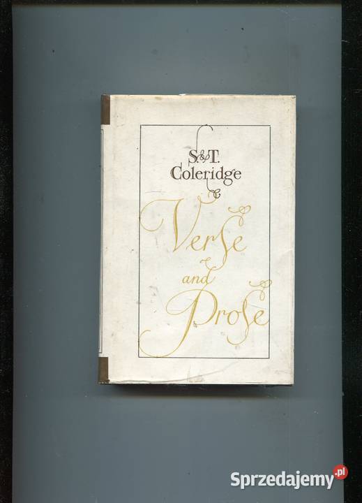 Verse and Prose S T Coleridge twarda z obwolutą zachodniopomorskie Szczecin