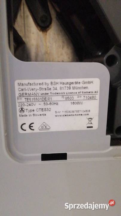 Express do kawy Siemens EQ 5 Nowy Tomyśl