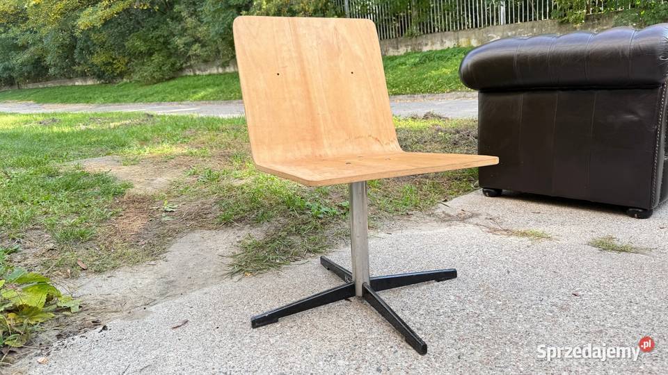 Fotel obrotowy ze sklejki vintage mazowieckie Warszawa