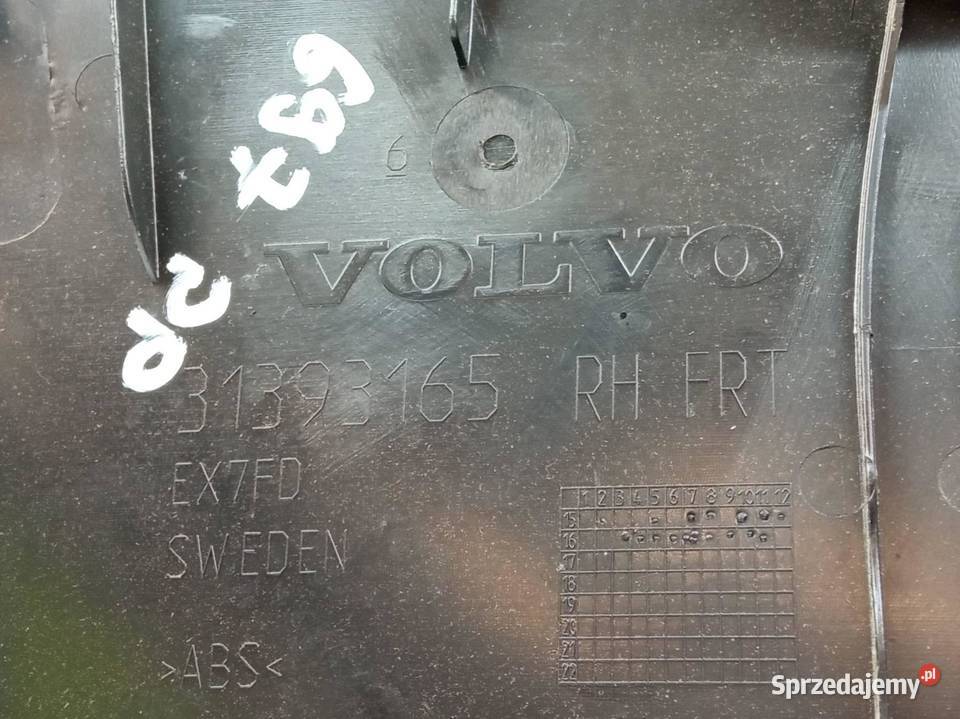TAPICERKA BOCZEK 31393165 Volvo S90 II 2016 sprzedam