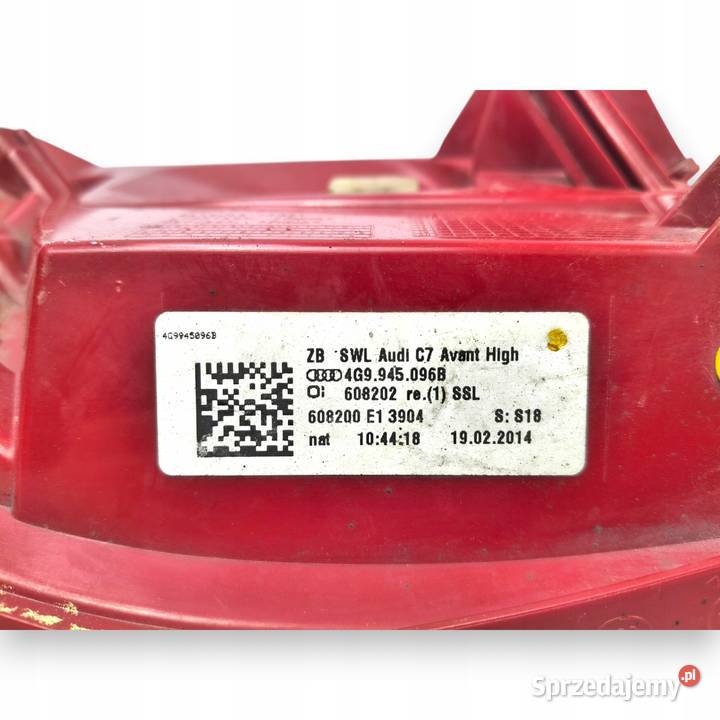 LAMPA PRAWA Audi A6 C7 AVANT KOMBI LED TYLNIA lubelskie