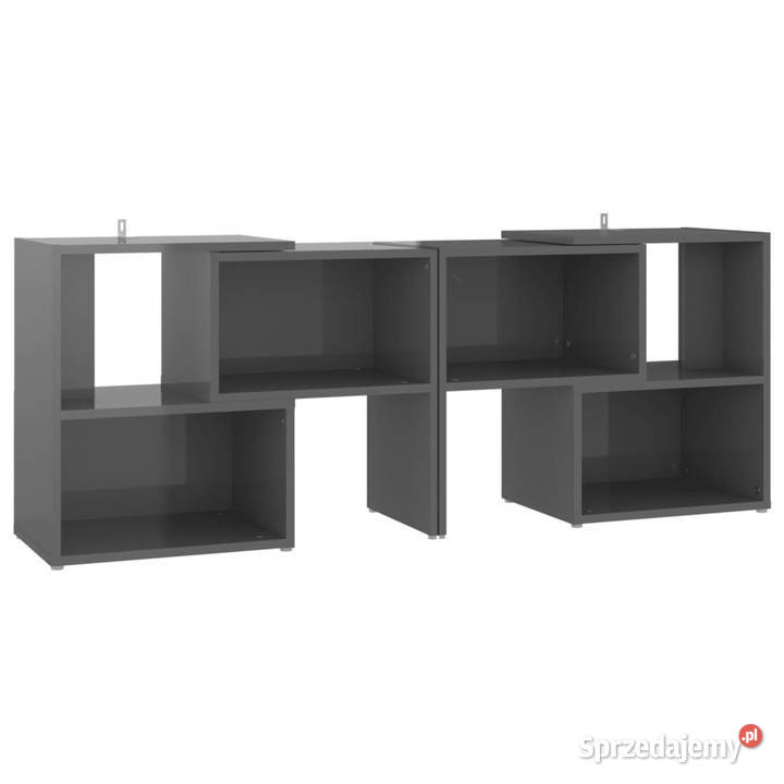 Szafka pod TV szara na wysoki połysk 104x30x52 Warszawa