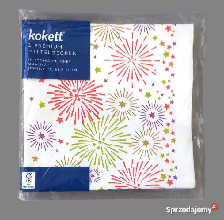 Zestaw 2 serwetek świąteczne nowy na białym tle małopolskie Chrzanów