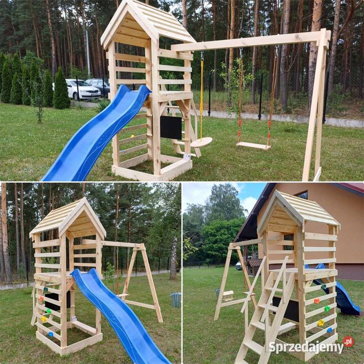 Plac zabaw Domek Ślizg 2 Huśtawki Tablica ZESTAW Płock sprzedam