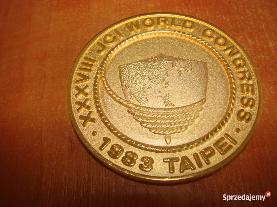 JCI 1983 Taipei pamiątkowy medal Pruszcz Gdański