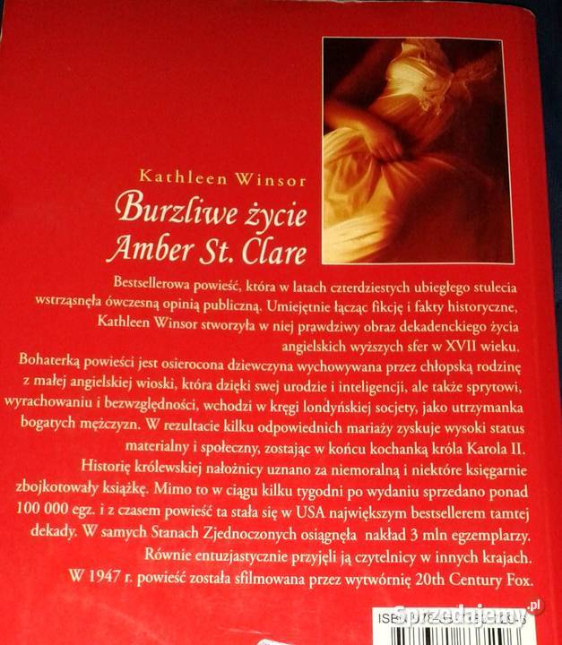 Burzliwe życie Amber St Clare Romans historyczny lubelskie Chełm