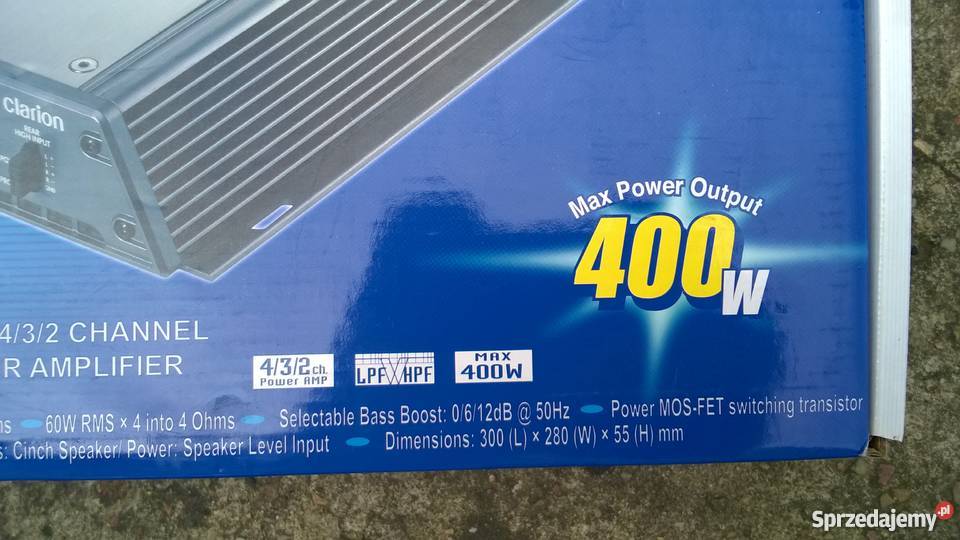 Wzmacniacz Clarion APX 4241 E 400W Wzmacniacze wielkopolskie Książenice