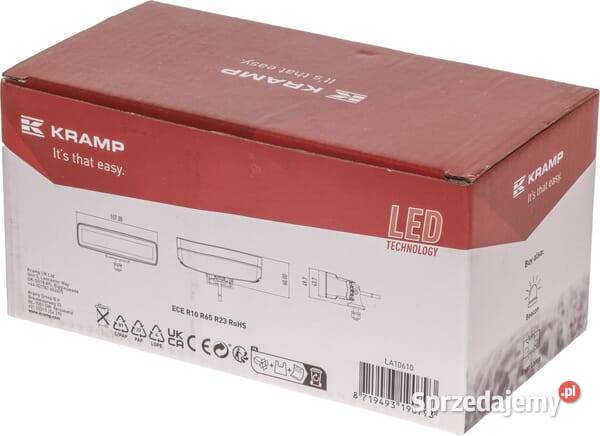 Lampa robocza LED prostokątna 30W 2880lm 1224V Oświetlenie Kamionna sprzedam