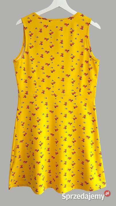 Damska sukienka bawełniana letnia żółta na Chrzanów sprzedam