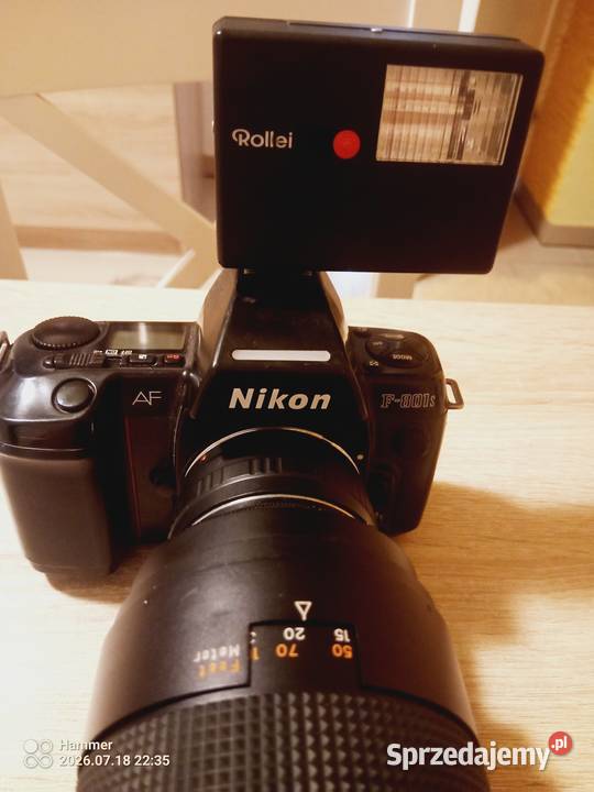 Piękny Aparat Nikon AF F801 S stan idealny Twardogóra