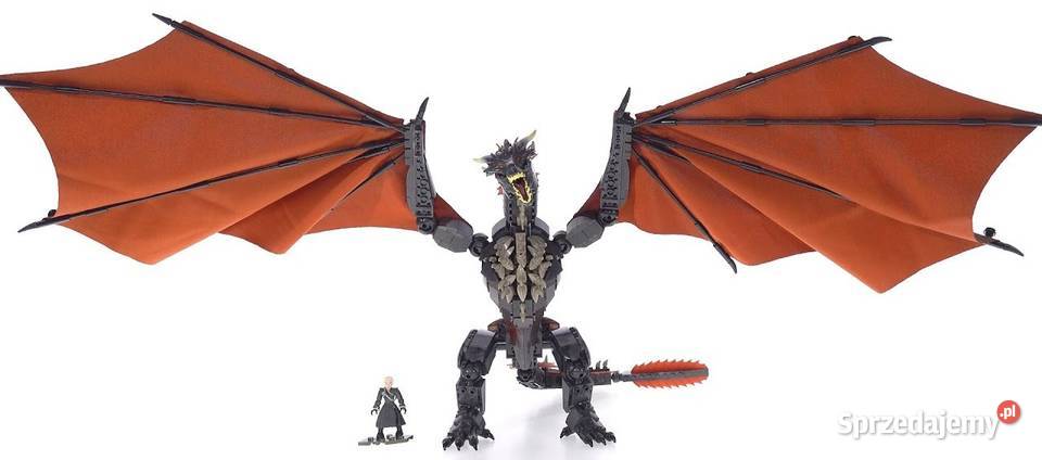 Klocki Konstrukcyjne Gra o Tron Smok Drogon i Mogilany