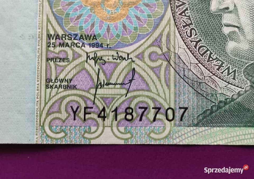 Banknot kolekcjonerski 100 1994 seria Pruszków