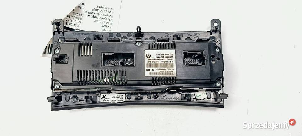 PANEL KLIMATYZACJI MERCDESBENZ W212 E350 kujawsko-pomorskie Lipno