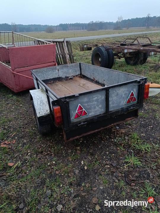 Przyczepka sam zarejestrowana 2 z 12 m burtowe Działoszyn