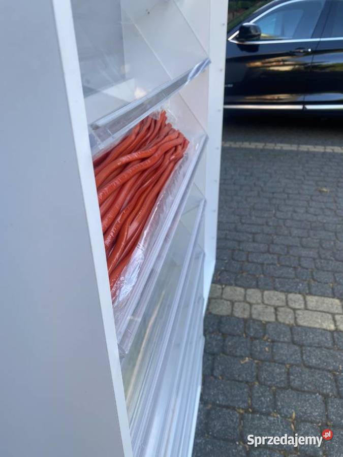 sprzedam regały z pojemnikami i reklamę Zakopane