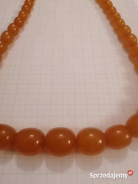 Naszyjnik bursztyn oliwki 68gr Białystok