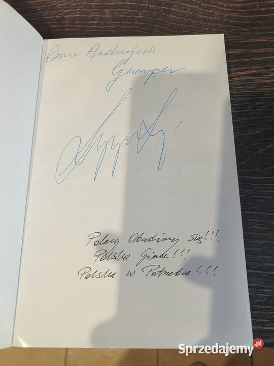 Sprzedam książke z autografem Andrzeja Leppera