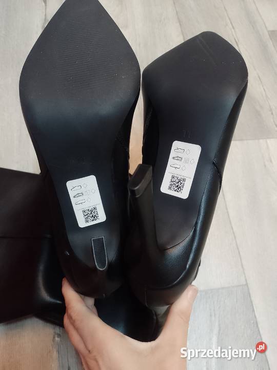 44 ASOS Design Czarne Kozaki wieczorowe na Damskie Kraków