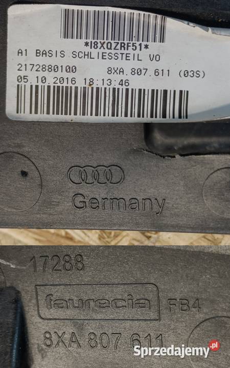 AUDI A1 LIFT 17 OSŁONA PŁYTA POD ZDERZAK PRZÓD Pleszew