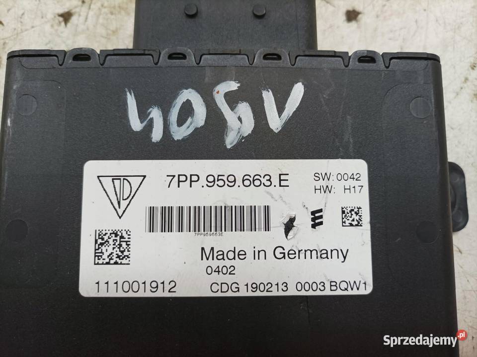 MODUŁ NAPIĘCIA 7PP959663E Volkswagen Touareg II Rok produkcji 2013