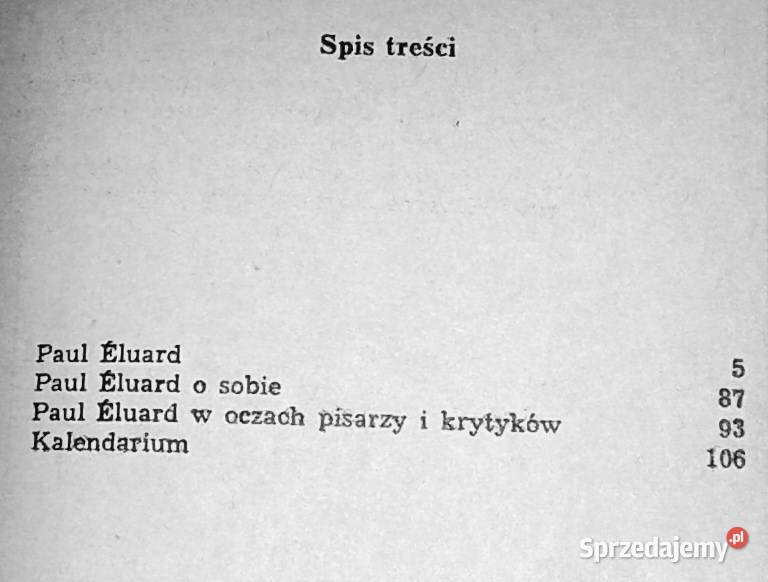 Paul luard Józef Waczków miękka sprzedam