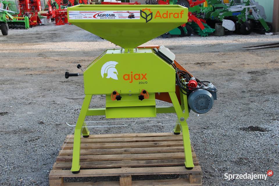 Zgniatacz ziarna walcowy gniotownik Adraf 3 0 kW nieuszkodzony Rogóźno