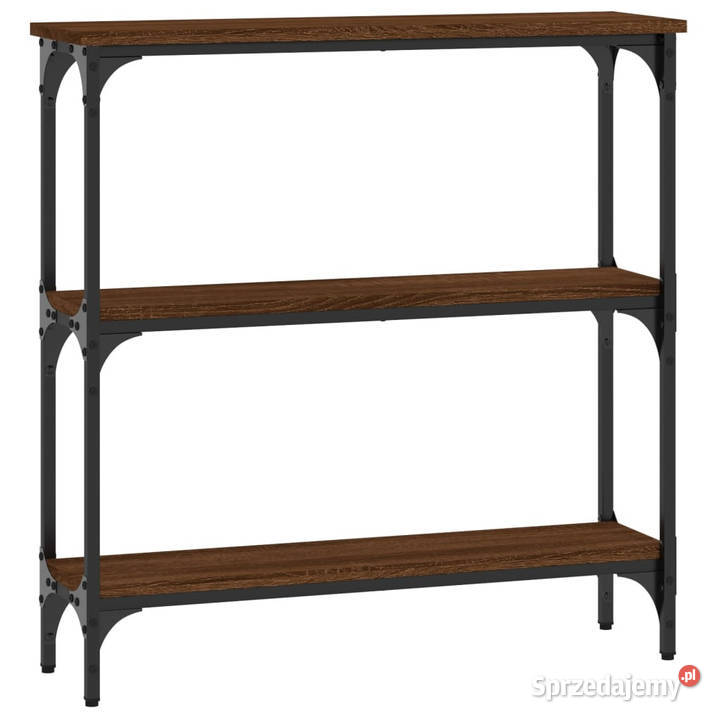 Stolik konsolowy brązowy dąb 75x225x75 WM834034 mazowieckie