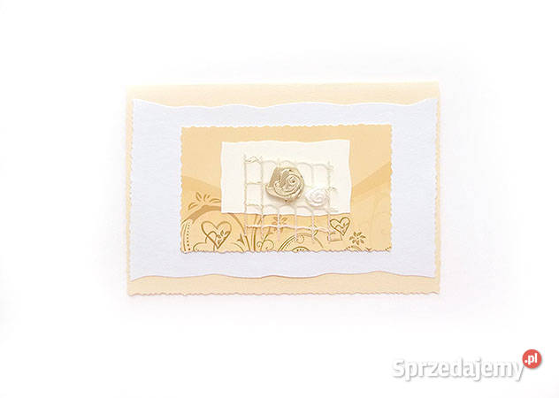 pastelowa kartka bez życzeń kremowa kartka na Olsztyn