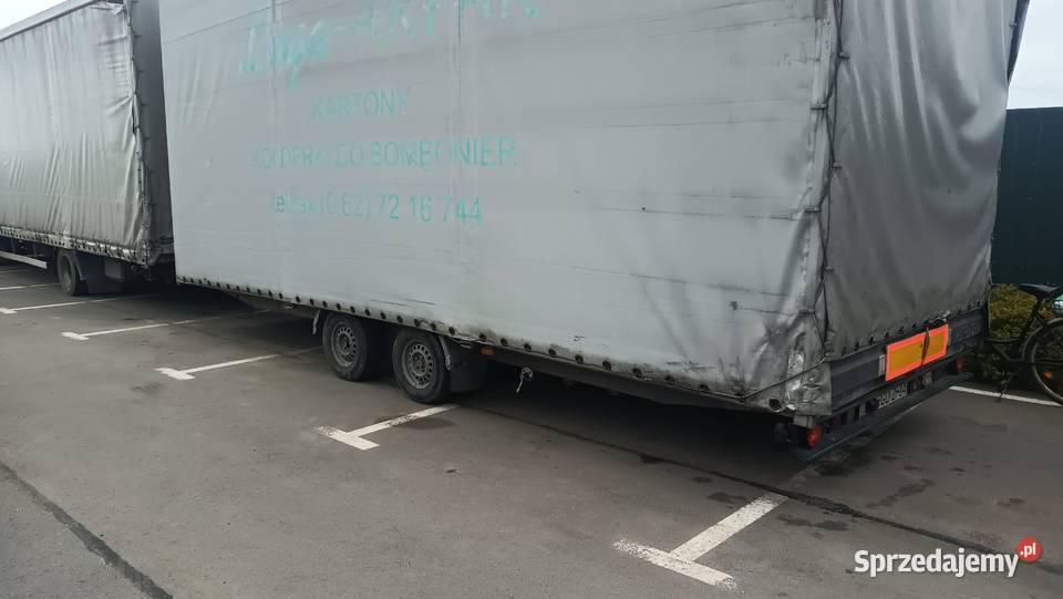 Przyczepa tandem do przewozu słomy siana bali burtowe kujawsko-pomorskie Obórki