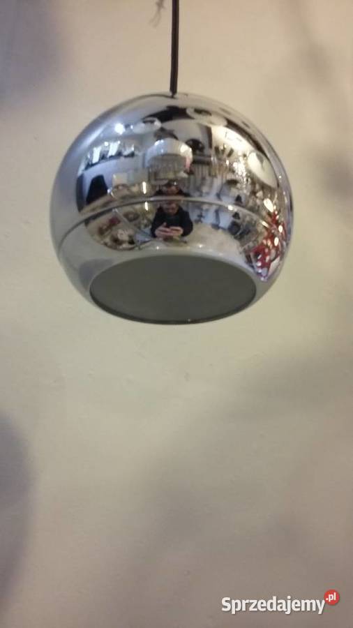 Lampa wisząca KULA CHROM METAL blat w kuchni