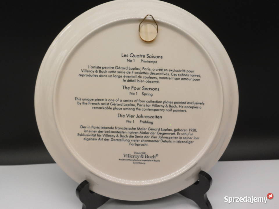 Zestaw 4 Talerzy Kolekcjonerskich Villeroy Boch Raszków