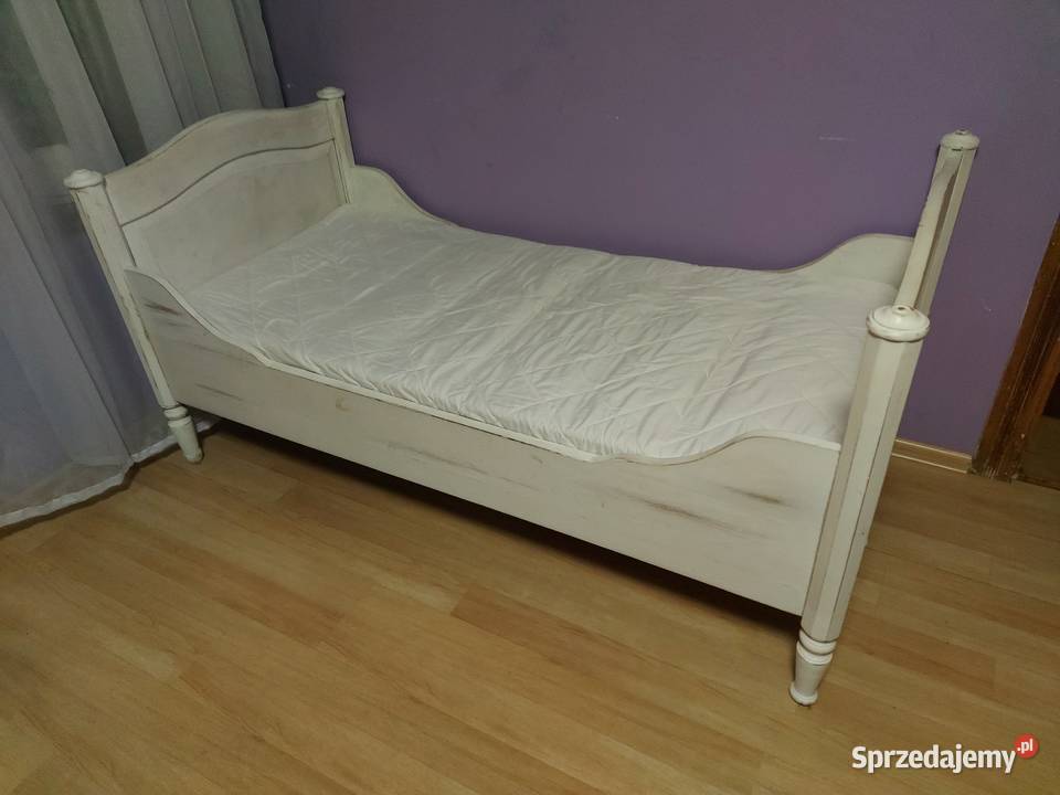 stylowe łóżko dziecięce nowy materac 158x78 Meble