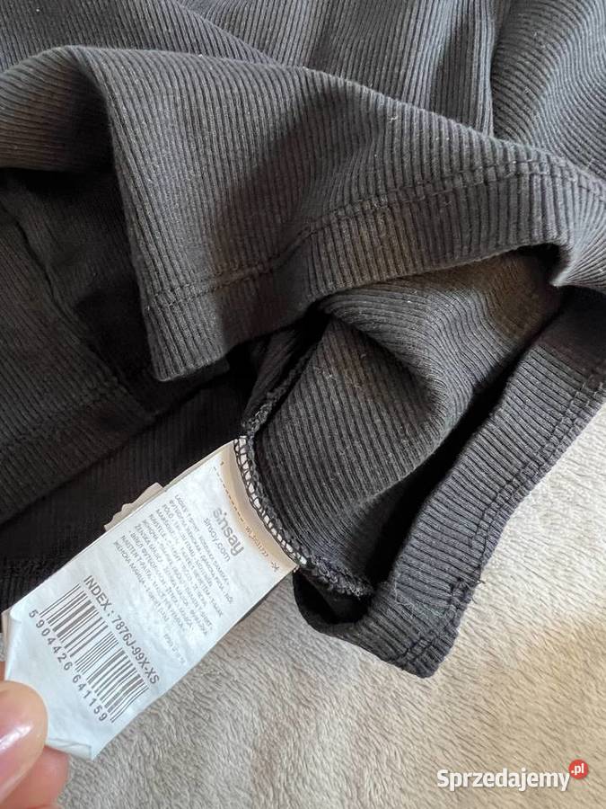 Crop top koszulka z krótkim rękawem czarna Jasło sprzedam