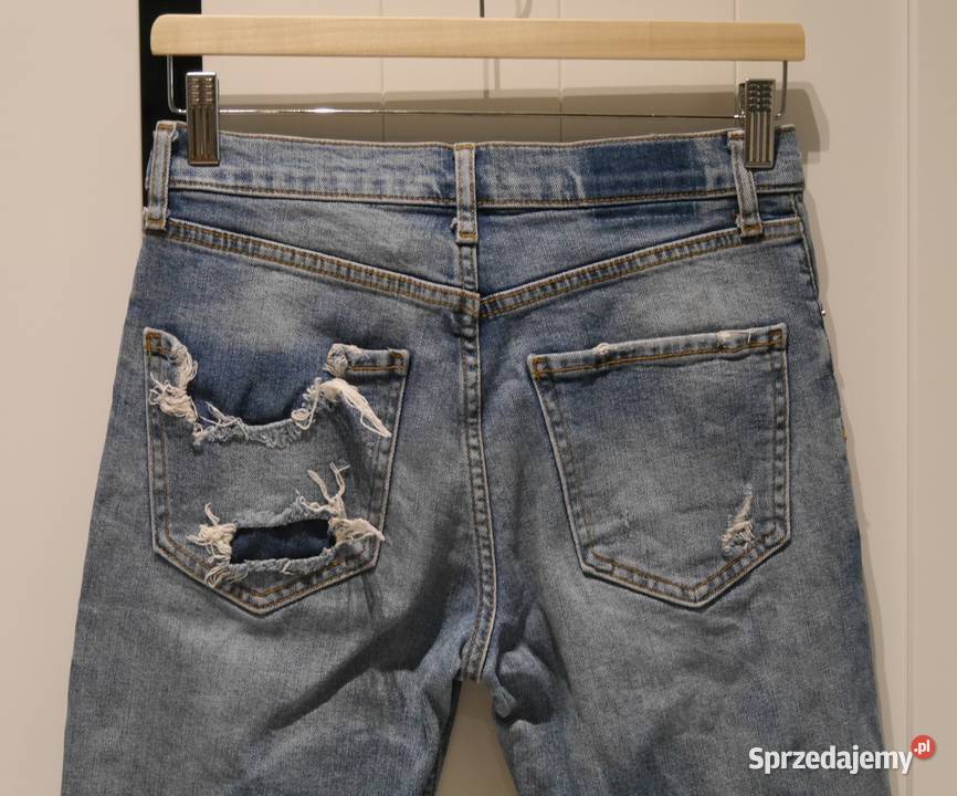 Zara świetne spodnie z dziurami 34 XS Wrocław